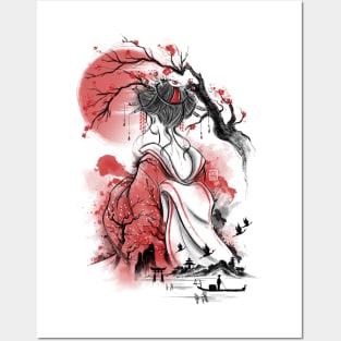 Geisha dream Posters and Art